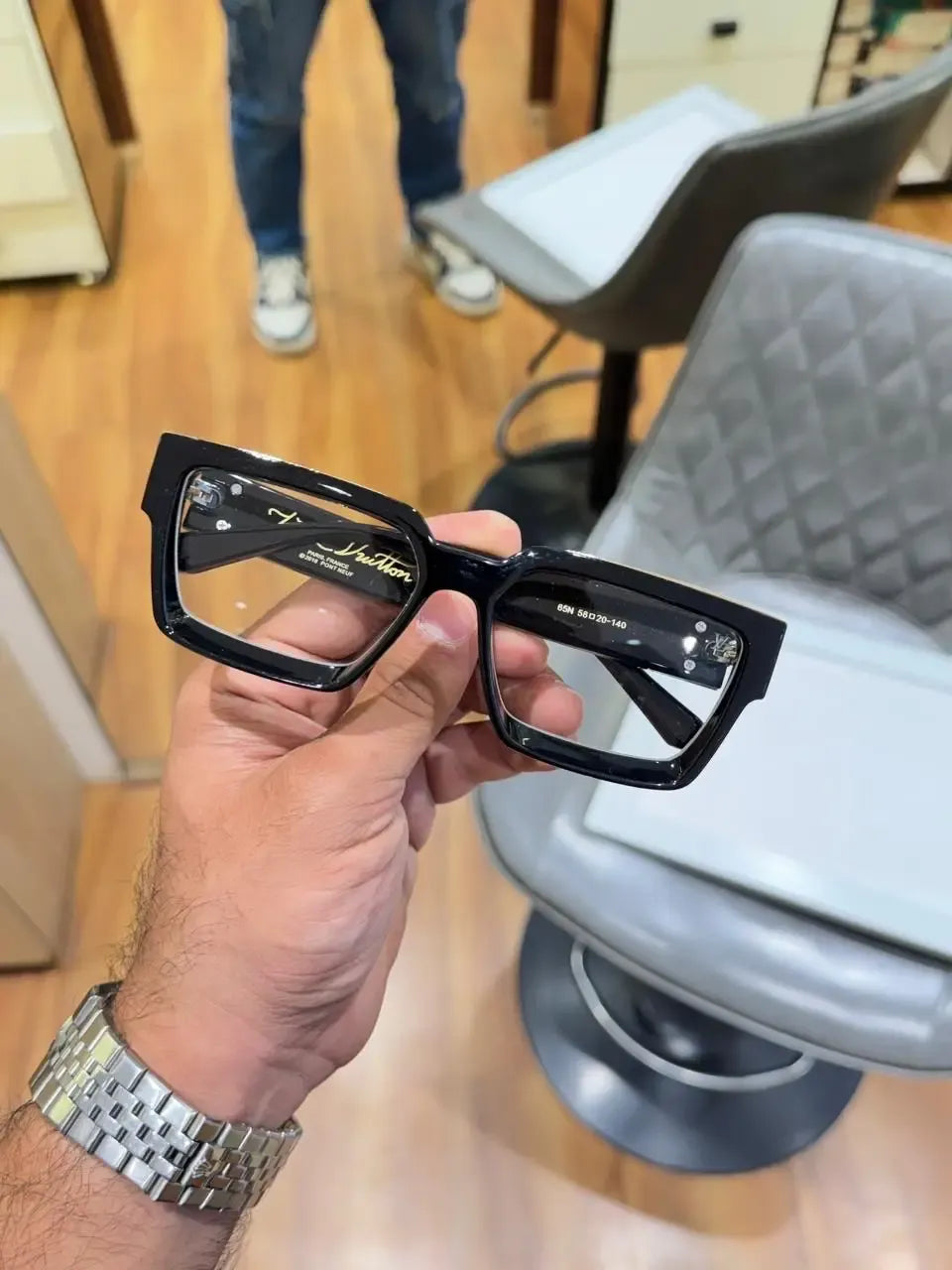 Louis Vuitton Millionaire Bold Square Eyeglass Frame - Folded View