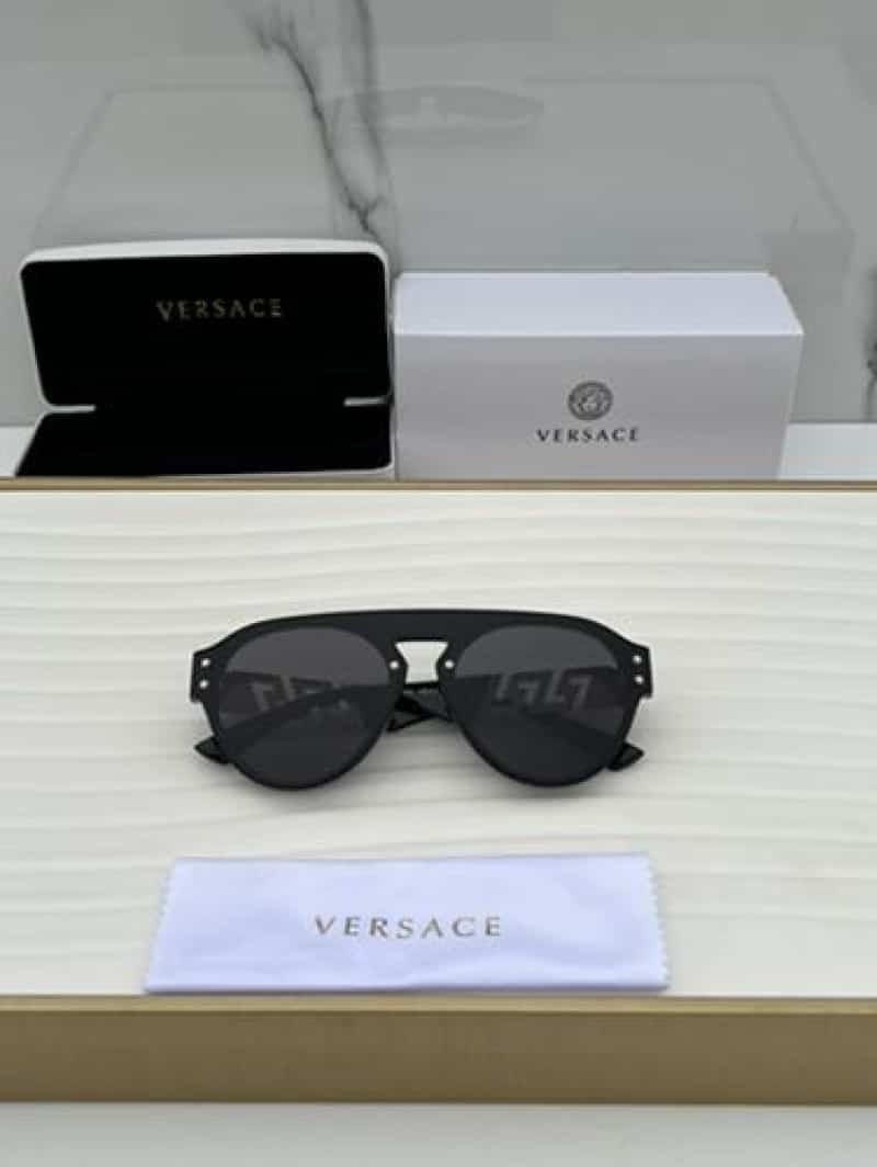 Versace Greca Aviator Sunglasses - Full Display with Box