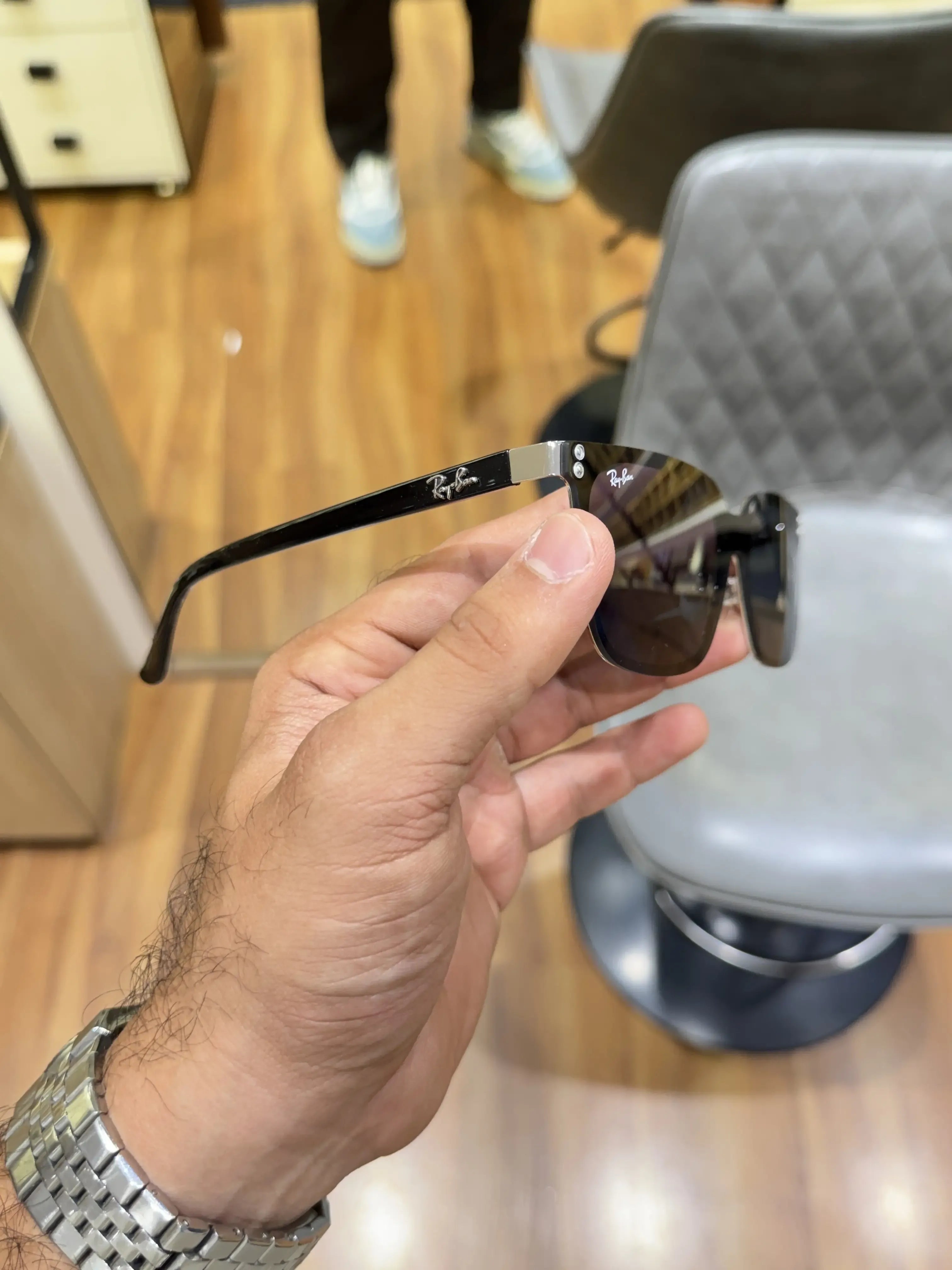 Copy Rayban 25070 Black - Front face-on view