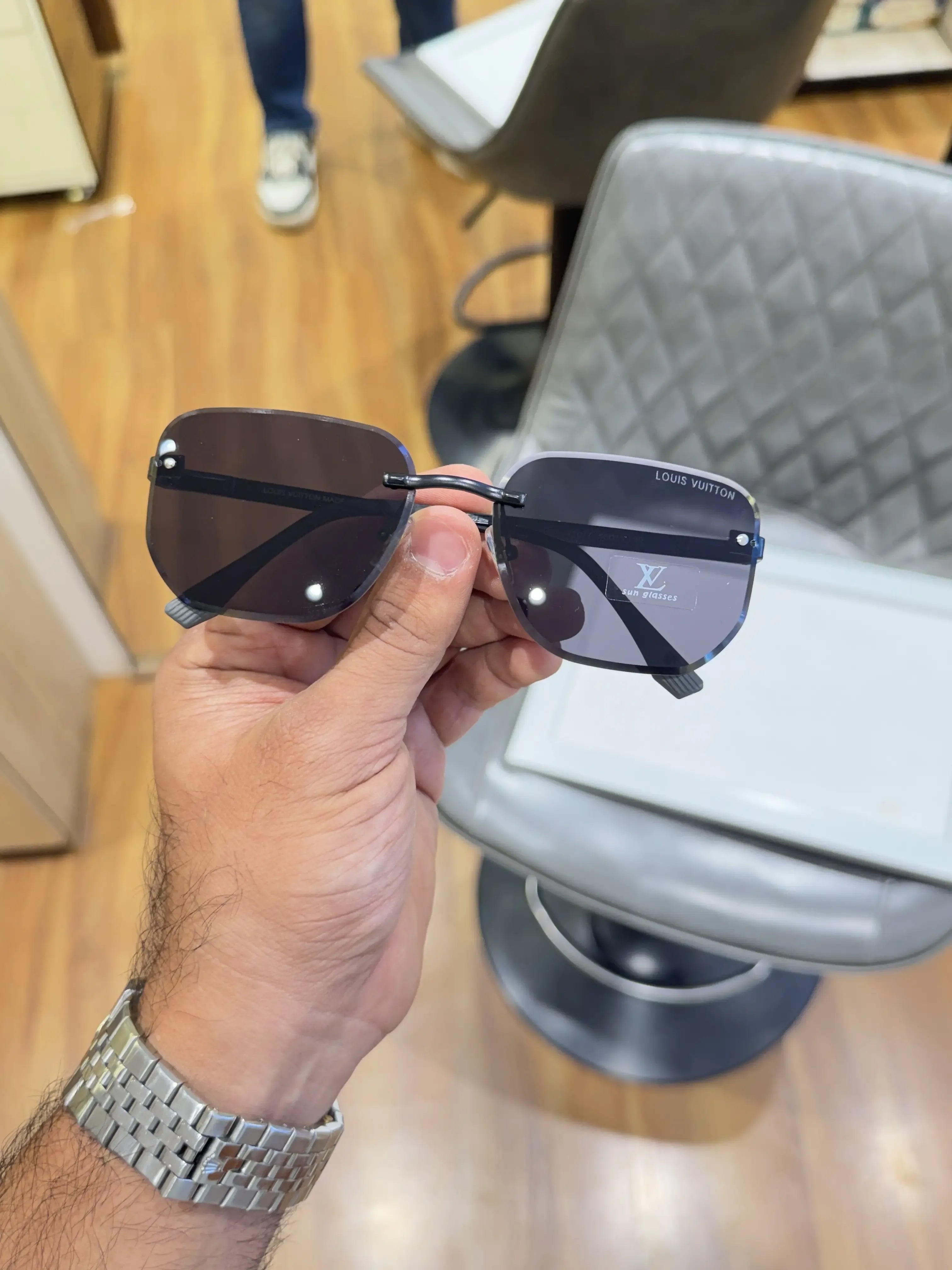 Louis Vuitton Rimless Gradient Sunglasses - Front View