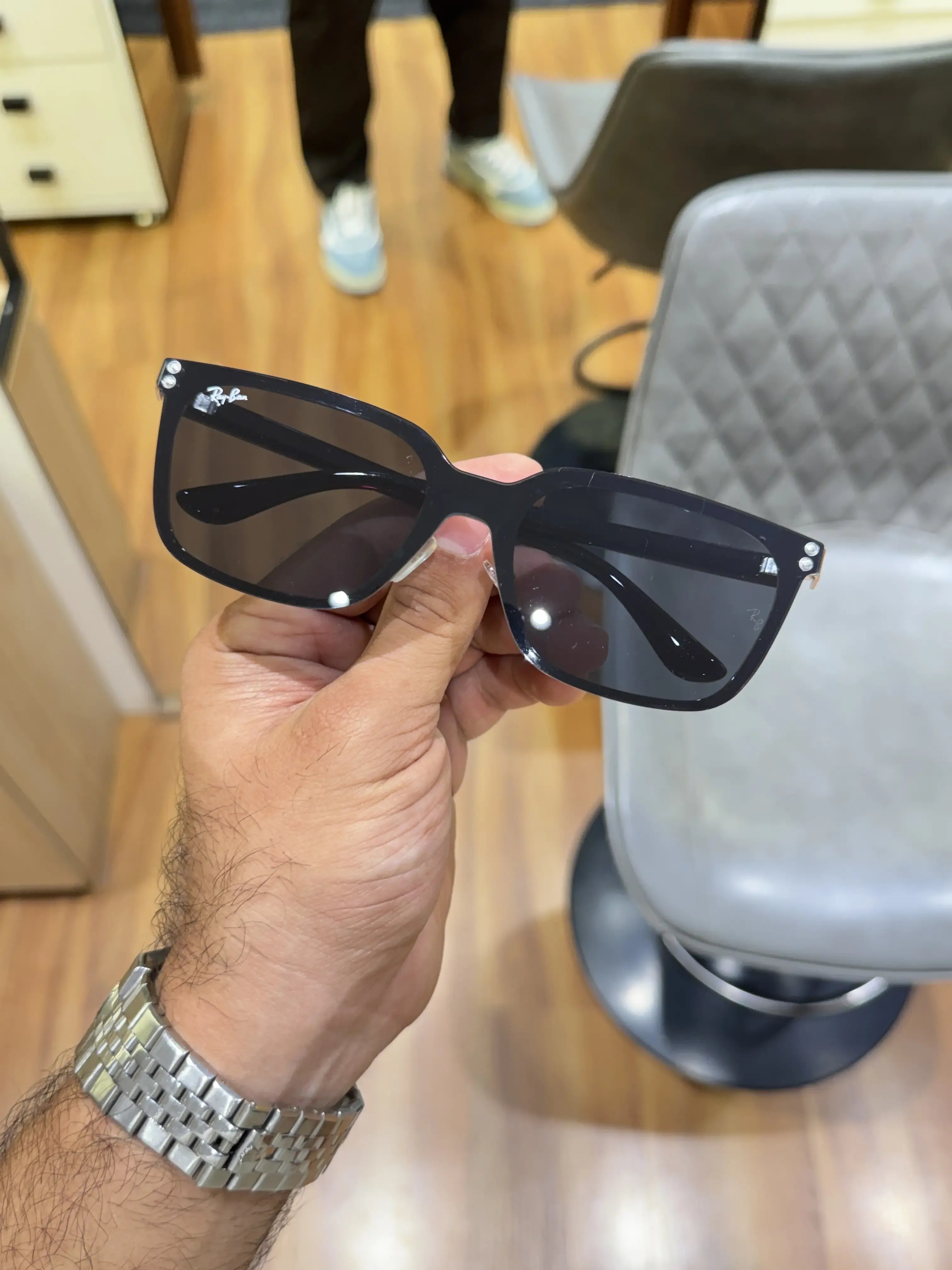 Copy Rayban 25070 Black - Front view